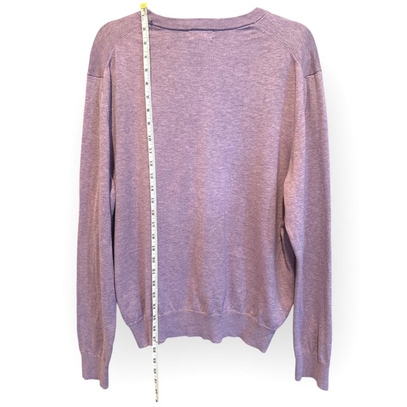 Brooks Brothers Supima Cotton V Neck Sweater Mens Large - Picture 3 of 6